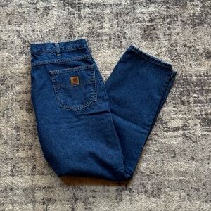 Carhartt blue denim jeans
